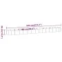 Jardinera arriate acero recubrimiento polvo verde 544x100x36 cm by , Pots and planters - Ref: Foro24-319013, Price: 144,17 €,...