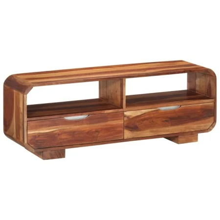 Mueble de TV madera maciza de acacia 110x30x40 cm von , CD- und DVD-Speicher - Ref: Foro24-351784, Preis: 220,01 €, Rabatt: %