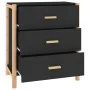 Aparador de madera contrachapada negro 62x38x70 cm by , Sideboards - Ref: Foro24-345673, Price: 101,59 €, Discount: %