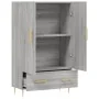 Aparador alto madera de ingeniería gris Sonoma 69,5x31x115 cm de , Aparadores - Ref: Foro24-828226, Precio: 88,71 €, Descuent...