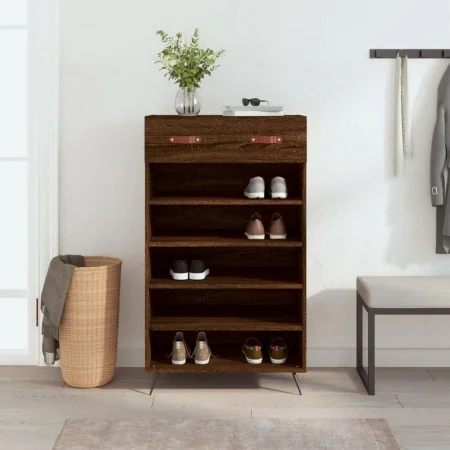 Zapatero madera de ingeniería roble marrón 60x35x105 cm von , Schränke und Lagerung - Ref: Foro24-829587, Preis: 73,62 €, Rab...