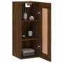 Armario de pared madera ingeniería marrón roble 34,5x34x90 cm by , Sideboards - Ref: Foro24-830483, Price: 54,62 €, Discount: %