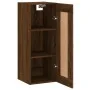 Armario de pared madera ingeniería marrón roble 34,5x34x90 cm by , Sideboards - Ref: Foro24-830483, Price: 54,62 €, Discount: %