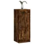 Armario de pared madera ingeniería roble ahumado 34,5x34x90 cm by , Sideboards - Ref: Foro24-830497, Price: 49,79 €, Discount: %