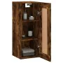 Armario de pared madera ingeniería roble ahumado 34,5x34x90 cm by , Sideboards - Ref: Foro24-830497, Price: 49,79 €, Discount: %
