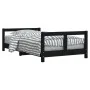 Estructura de cama para niños madera de pino negro 80x160 cm von , Kinderbetten und Betten für Kinder - Ref: Foro24-834431, P...