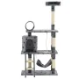 Rascador para gatos con poste de sisal 140 cm huellas gris de , Mobiliario para gatos - Ref: Foro24-170584, Precio: 94,43 €, ...