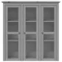 Armario con puertas de vidrio BODO madera maciza pino gris by , Sideboards - Ref: Foro24-355079, Price: 283,14 €, Discount: %