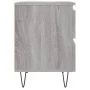Mesita de noche madera de ingeniería gris Sonoma 40x35x50 cm by , Nightstands - Ref: Foro24-826888, Price: 47,19 €, Discount: %