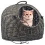 Transportín para gatos sauce natural gris 60x45x45 cm de , Transportines y cajas para mascotas - Ref: Foro24-170906, Precio: ...