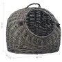 Transportín para gatos sauce natural gris 60x45x45 cm de , Transportines y cajas para mascotas - Ref: Foro24-170906, Precio: ...