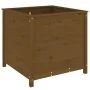 Jardinera madera maciza de pino marrón miel 82,5x82,5x78 cm von , Töpfe und Pflanzgefäße - Ref: Foro24-825306, Preis: 115,97 ...