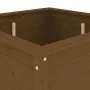 Jardinera madera maciza de pino marrón miel 82,5x82,5x78 cm von , Töpfe und Pflanzgefäße - Ref: Foro24-825306, Preis: 115,97 ...