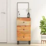 Aparador con 3 cajones madera maciza acacia 40x33,5x75 cm by , Sideboards - Ref: Foro24-352906, Price: 124,98 €, Discount: %