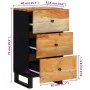 Aparador con 3 cajones madera maciza acacia 40x33,5x75 cm by , Sideboards - Ref: Foro24-352906, Price: 124,98 €, Discount: %