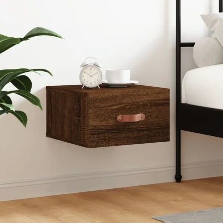 Mesita de noche de pared color roble marrón 35x35x20 cm by , Lockers and storage cabinets - Ref: Foro24-829786, Price: 29,06 ...