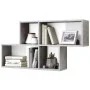 FMD Estantería de pared con 4 compartimentos hormigón y blanco by , Shelves and shelves - Ref: Foro24-428764, Price: 86,54 €,...