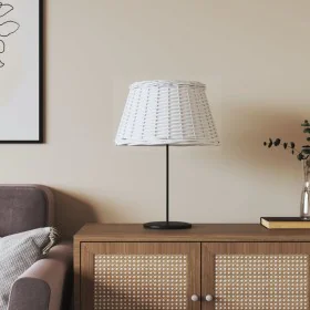 Pantalla para lámpara mimbre blanco Ø50x30 cm by , Lampshades - Ref: Foro24-364387, Price: 64,93 €, Discount: %