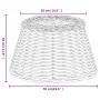 Pantalla para lámpara mimbre blanco Ø50x30 cm by , Lampshades - Ref: Foro24-364387, Price: 64,93 €, Discount: %