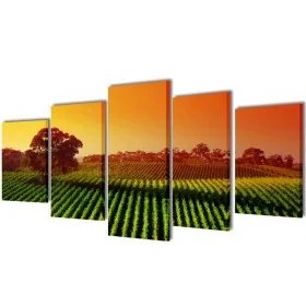 Set decorativo de lienzos para la pared modelo prados, 200 x 100 cm by , Posters, prints and visual art - Ref: Foro24-241581,...