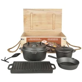 Esschert Design Juego de cocina de camping 7 piezas FF240 by , Tableware and kitchen utensils for camping - Ref: Foro24-41146...