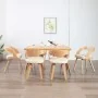Sillas de comedor 6 uds madera curvada y cuero sintético crema by , dining chairs - Ref: Foro24-278845, Price: 1,00 €, Discou...