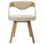 Sillas de comedor 6 uds madera curvada y cuero sintético crema by , dining chairs - Ref: Foro24-278845, Price: 1,00 €, Discou...