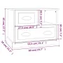 Mesita de noche gris Sonoma 60x39x45 cm de , Mesitas de noche - Ref: Foro24-816366, Precio: 68,51 €, Descuento: %