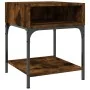 Mesita de noche madera de ingeniería roble ahumado 40x41x50 cm de , Mesitas de noche - Ref: Foro24-825877, Precio: 34,81 €, D...