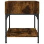 Mesita de noche madera de ingeniería roble ahumado 40x41x50 cm de , Mesitas de noche - Ref: Foro24-825877, Precio: 34,81 €, D...