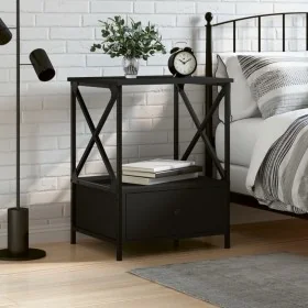 Mesita de noche madera de ingeniería negra 50x41x65 cm von , Nachttische - Ref: Foro24-826083, Preis: 54,60 €, Rabatt: %