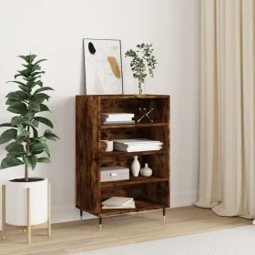 Aparador alto madera de ingeniería roble ahumado 57x35x90 cm by , Sideboards - Ref: Foro24-827225, Price: 54,91 €, Discount: %