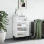 Aparador alto madera de ingeniería blanco brillante 57x35x90 cm by , Sideboards - Ref: Foro24-827238, Price: 54,86 €, Discoun...
