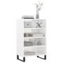 Aparador alto madera de ingeniería blanco brillante 57x35x90 cm by , Sideboards - Ref: Foro24-827238, Price: 54,86 €, Discoun...