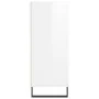 Aparador alto madera de ingeniería blanco brillante 57x35x90 cm by , Sideboards - Ref: Foro24-827238, Price: 54,86 €, Discoun...