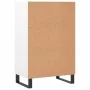 Aparador alto madera de ingeniería blanco brillante 57x35x90 cm by , Sideboards - Ref: Foro24-827238, Price: 54,86 €, Discoun...