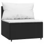 Set de muebles de jardín 3 pzas y cojines ratán sintético negro by , Outdoor sofas - Ref: Foro24-319734, Price: 280,78 €, Dis...