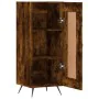Aparador madera de ingeniería roble ahumado 34,5x34x90 cm by , Sideboards - Ref: Foro24-830417, Price: 60,90 €, Discount: %