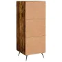 Aparador madera de ingeniería roble ahumado 34,5x34x90 cm by , Sideboards - Ref: Foro24-830417, Price: 60,90 €, Discount: %