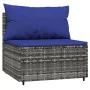Set de muebles de jardín 3 pzas y cojines ratán sintético gris de , Sofás de exterior - Ref: Foro24-319851, Precio: 171,00 €,...