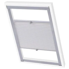 Persiana plisada blanca CK04 by , Blinds and blinds - Ref: Foro24-133526, Price: 38,61 €, Discount: %