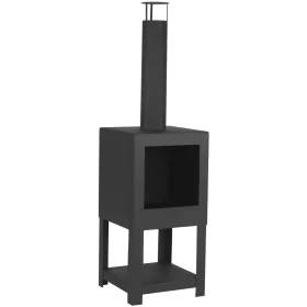 Esschert Design Chimenea exterior con sitio para leña negro FF410 by , Chimneys - Ref: Foro24-421283, Price: 153,66 €, Discou...