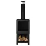 Esschert Design Chimenea exterior con sitio para leña negro FF410 von , Kamine - Ref: Foro24-421283, Preis: 153,65 €, Rabatt: %
