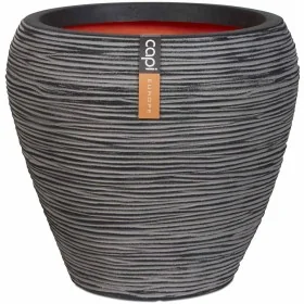 Capi Jarrón Nature Rib cónico gris antracita 42x38 cm KOFZ362 by , Pots and planters - Ref: Foro24-424216, Price: 82,43 €, Di...