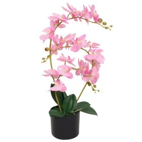 Planta artificial orquídea con macetero 65 cm rosa by , artificial flora - Ref: Foro24-244424, Price: 38,19 €, Discount: %