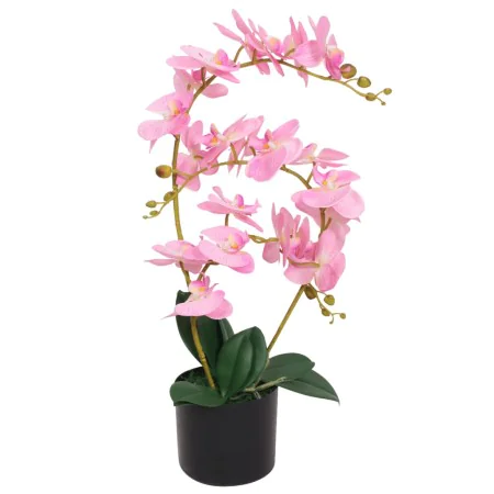 Planta artificial orquídea con macetero 65 cm rosa by , artificial flora - Ref: Foro24-244424, Price: 38,19 €, Discount: %