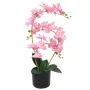 Planta artificial orquídea con macetero 65 cm rosa by , artificial flora - Ref: Foro24-244424, Price: 38,19 €, Discount: %