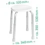 RIDDER Taburete de baño blanco 110 kg A00603101 by , Shower seats and benches - Ref: Foro24-421608, Price: 53,03 €, Discount: %