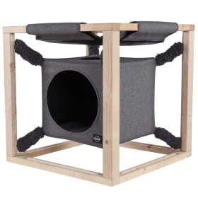 Quapas! Cama para gatos con hamaca Catcube gris M 54x54x54 cm by , Cat beds - Ref: Foro24-432081, Price: 67,17 €, Discount: %