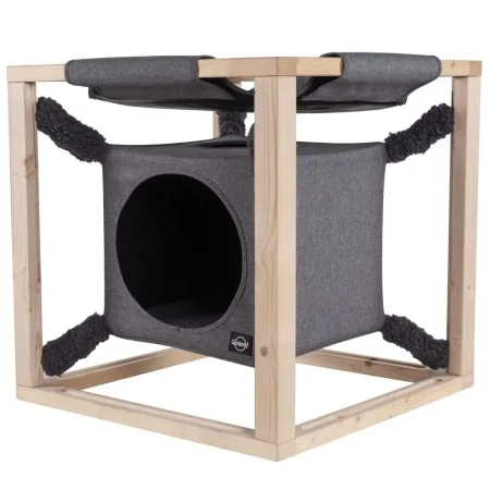Quapas! Cama para gatos con hamaca Catcube gris M 54x54x54 cm by , Cat beds - Ref: Foro24-432081, Price: 67,17 €, Discount: %